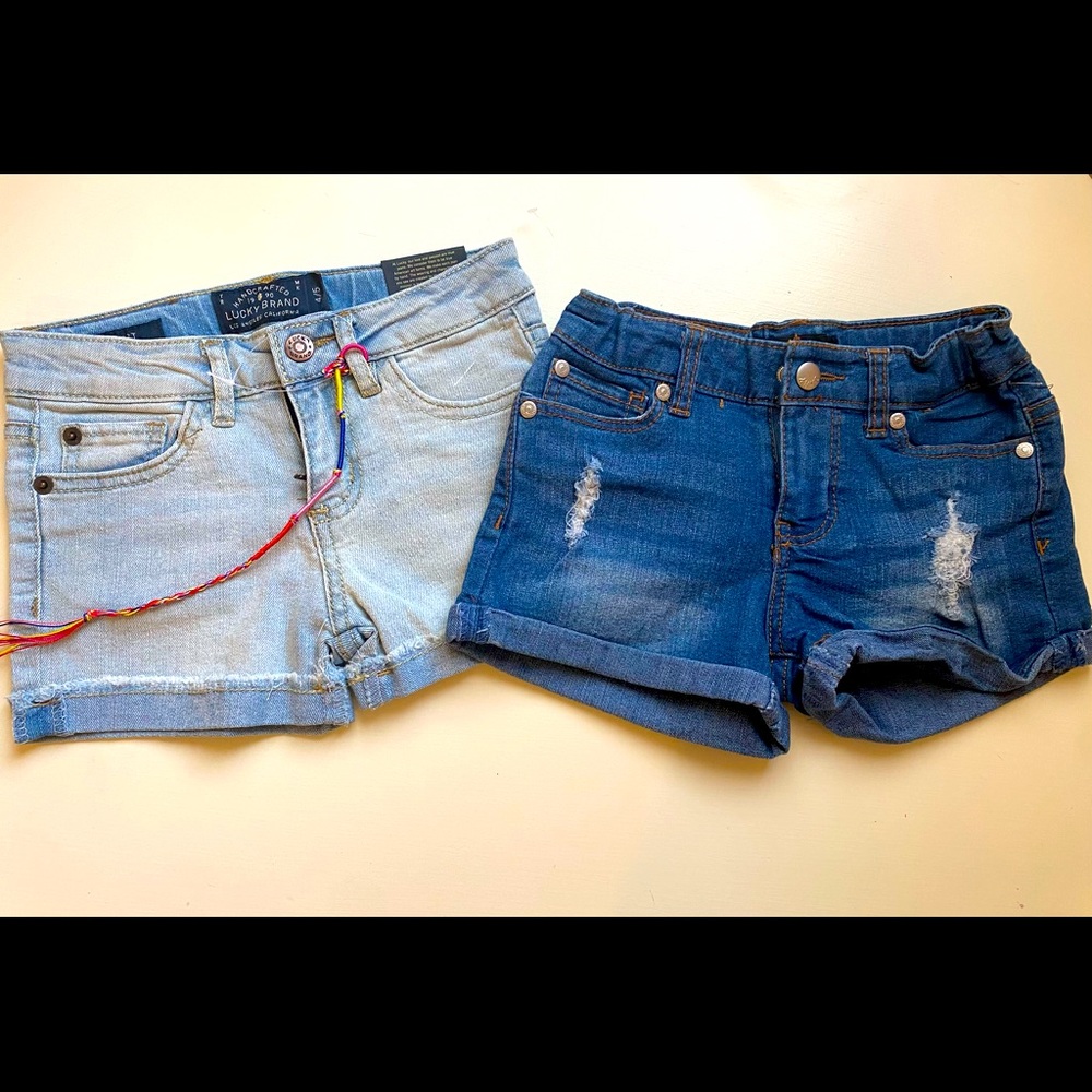 NWT Girls denim shorts Sz 4-5